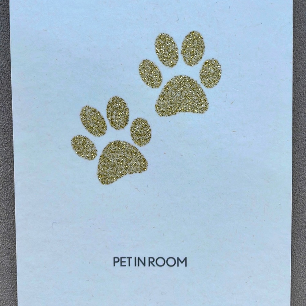 PET IN ROOM - “Do Not Disturb” Rome Cavalieri hotel door hanger